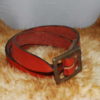 ceinture tan et boucle laiton