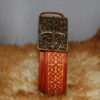 ceinture tan et boucle laiton croix
