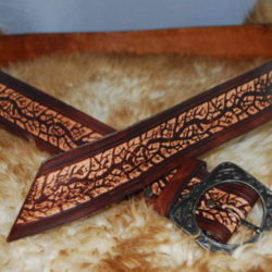 ceinture chocolat et motif arbre