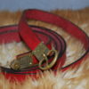 ceinture boucle en bronze bordeaux