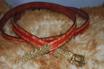 ceinture boucle en bronze marron foncé