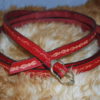 ceinture boucle en bronze cerise