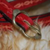 ceinture boucle en bronze cerise