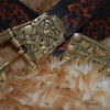ceinture boucle en bronze noir
