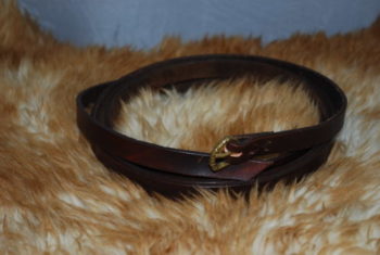 ceinture boucle en bronze chocolat