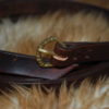 ceinture boucle en bronze chocolat