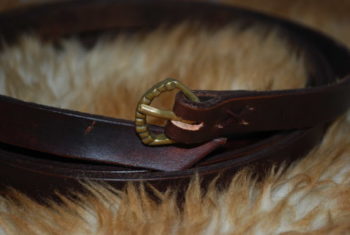 ceinture boucle en bronze chocolat