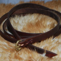 ceinture boucle en bronze chocolat