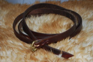 ceinture boucle en bronze chocolat