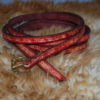 ceinture boucle en bronze havane