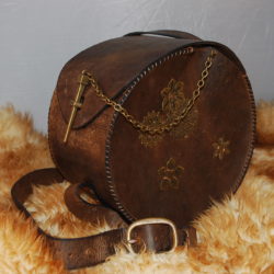 sac a main rond vintage