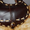escarcelle lacet chocolat