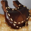 escarcelle lacet chocolat